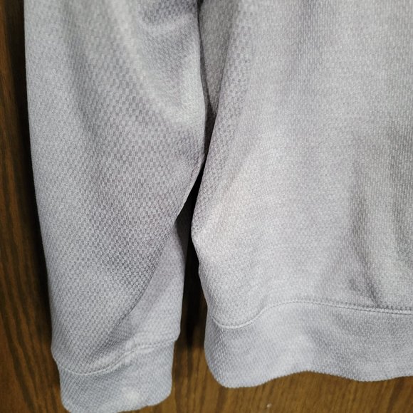 Adidas Grey and Black Logo Hoodie Size Large *** No Hoodie String *** - Picture 7 of 15